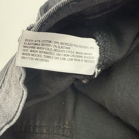 Original Use Mens 34x32 Black Slim Taper Distressed Denim Jeans - Picture 6 of 8